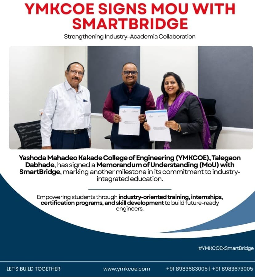YMKCOE Signs MoU with SmartBridge